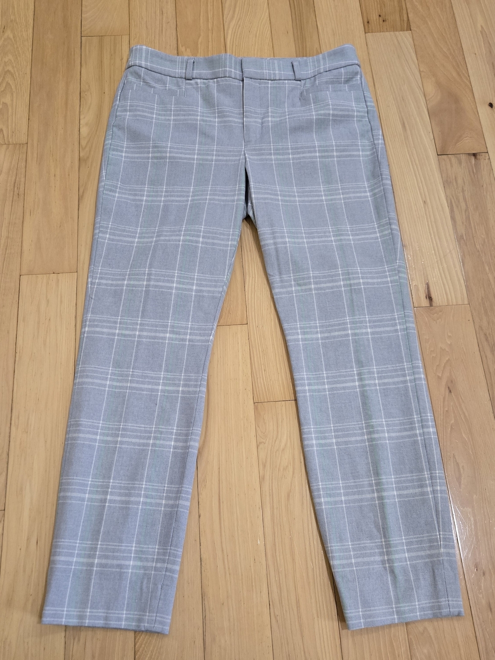 Banana Republic Sloan Gray Plaid Dress Pants Size 6